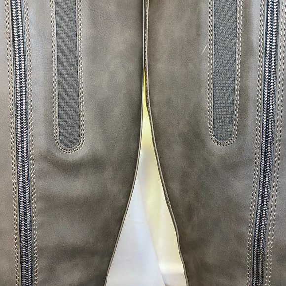 EVANS EXTRA WIDE FIT Clarissa Heeled Boot -gray- Size 6 Extra Wide - Picture 8 of 11